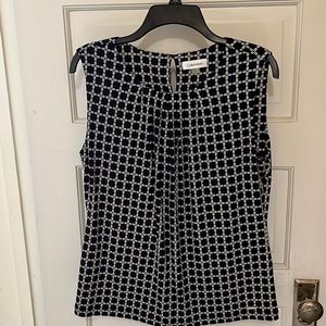 Calvin Klein, Summer blouse with key hole button on back, size M